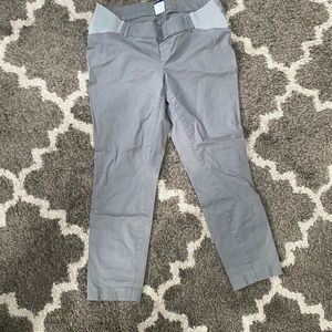 Maternity pixie cut pants gray (side paneled)